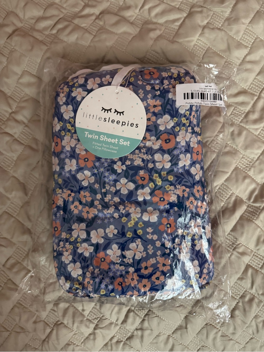 Little Sleepies Petite Petals Twin Sheet Set